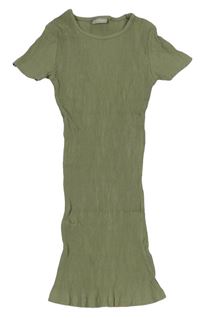 Khaki žebrované šaty Matalan