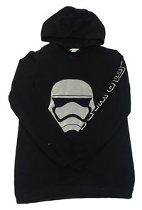 Černý lehký svetr se StarWars a kapucí H&M