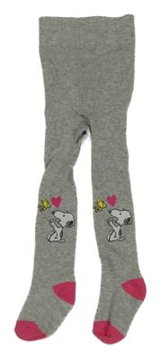 Šedé punčocháče se Snoopym 