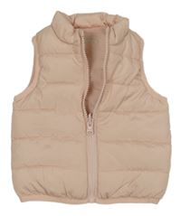 Světlerůžová šusťáková zateplená vesta Primark