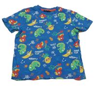 Modré tričko s barevnými obrázky George