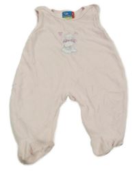 Světlerůžové sametové dupačky s obrázkem Topolino