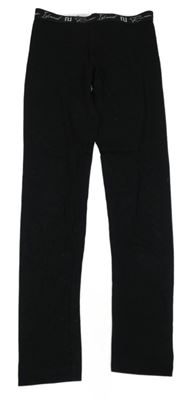 Černé legíny s logem v pase River Island