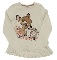 Smetanové triko s Bambim Disney