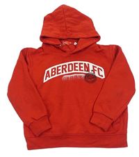 Červená fotbalová mikina s kapucí - Aberdeen FC