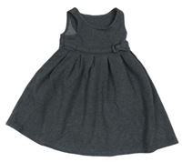 Tmavošedé teplákové šaty s mašlí M&S