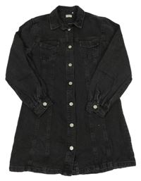 Tmavošedé riflové šaty F&F