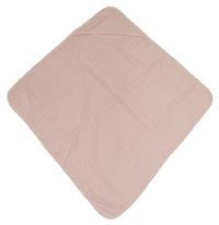 Světlerůžová froté osuška s kapucí George