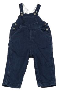 Tmavomodré teplákové laclové rifle 