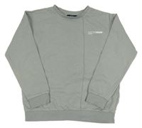 Světlešedá mikina s nápisem Matalan