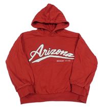 Čerevná mikina s nápisem a kapucí M&S