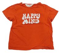 Červené tričko s nápisem H&M