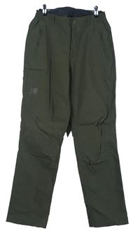 Pánské khaki šusťákové outdoorové kalhoty Karrimor 