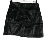 Dámská černá potažená minisukně Shein 