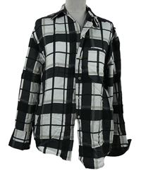 Dámská černo-bílo-béžová kostkovaná halenka Tally Weijl 