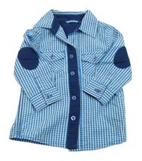 Modro-bílá kostkovaná košile dopodopo