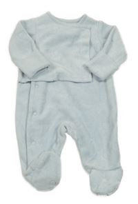 Světlemodrý sametový overal s medvídky Mothercare