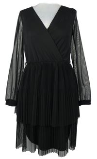 Dámské černé síťované šaty Mohito