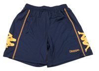 Tmavomodré sportovní kraťasy s logem Kappa