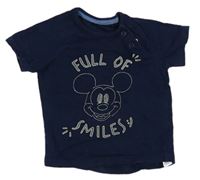 Tmavomodré tričko s Mickeym Disney