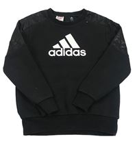Černá mikina s logem Adidas 