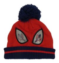 Červeno-tmavomodrá čepice - Spiderman 