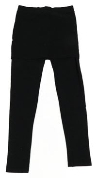 Černé legíny se sukní 