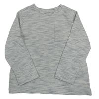 Šedo-tmavomodré žíhané triko F&F