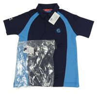 Nové - Tmavomodro-modré sportovní polo tričko