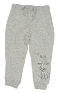 Světlešedé melírované tepláky se Simbou Primark