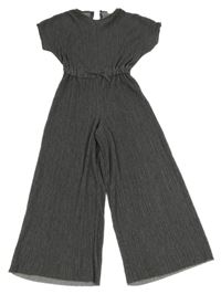 Šedý žebrovaný kalhotový overal Zara