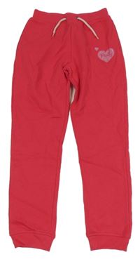 Fuchsiové tepláky se srdíčkem 