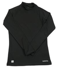 Černé funkční triko Kipsta