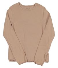 Růžové žebrované triko Primark