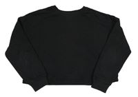 Černá crop mikina New Look
