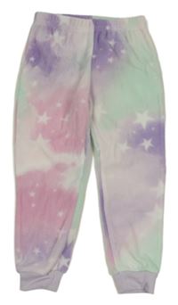 Barevné vzorované fleecové kalhoty s hvězdičkami zn. Little kids
