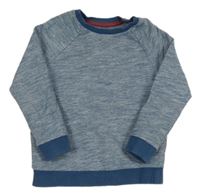 Modro-bílá melírovaná mikina Nutmeg