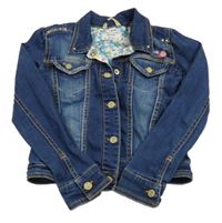 Tmavomodrá riflová bunda s logem Mexx 