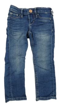 Tmavomodré skinny fit rifle H&M