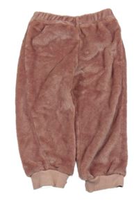 Růžové chlupaté kalhoty Shein