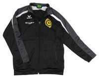 Černo-šedo-bílá propínací sportovní mikina Erima