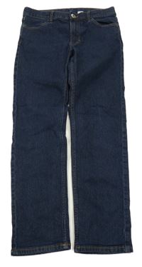 Tmavomodré slim fit rifle H&M