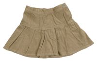 Béžová manšestrová sukně Name it