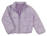 Lila šusťáková prošívaná zimní bunda Primark