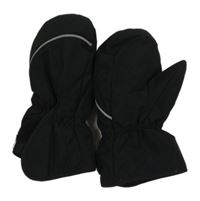 Černé šusťákové zimní palcové rukavice H&M