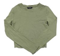 Khaki crop triko New Look