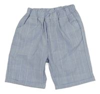 Modro-bílé kostkované kraťasy Shein