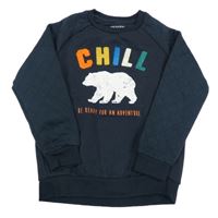 Tmavomodrá mikina s medvídkem Primark