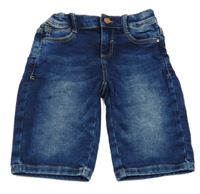 Tmavomodré teplákové riflové kraťasy S. Oliver 