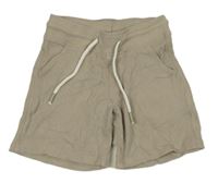 Béžové vzorované teplákové kraťasy Dopodopo